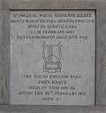 Memorial plaque in Rome