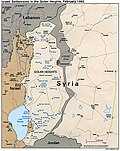 Map of the Golan Heights