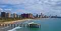 Afrikaans: Durban strand English: Durban beach