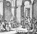 Sabbatean antinomian Messiah Shabbatai Tzvi as a prisoner of the Turks in Abydos, 1660s