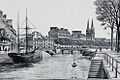 Les quais de l'Odet à Quimper avant 1903 (dessin de A. Karl)