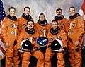 Jay C. Buckey as part of the STS-90 crew (back right)