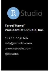 A business card