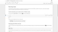 a screenshot showing the default notebook interface