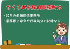 さくら幸子探偵事務所の信頼性と安全性