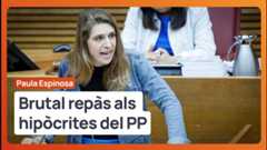 Intervenció de Paula Espinosa a Les Corts Valencianes