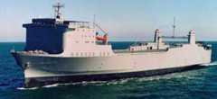 MV<em>Cape Rise</em>, a Roll-on/Roll-off ship that is part of the Ready Reserve Force.