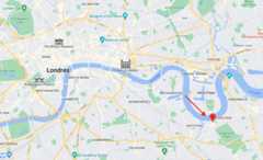 Carte Londres Cutty Sark
