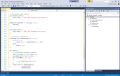 screenshot of support for C++11, C++14 and many C++17 features