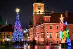 Iluminacje świąteczne w Warszawie