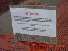 Department of Ecology sign indicating the massive Catala cleanup effort.