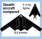 [Comparison of the B-2 and the F-117A.(Associated Press)]