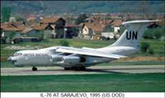 Ilyushin Il-76 at Sarajevo, 1995