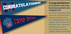 Congratulations to our Seniors who were granted early acceptance!