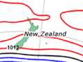 Mean atmospheric pressure, 1971–2000