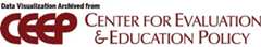Logo for the Center for Evaluation and Education Policy (CEEP)with text indicating that the information on the page is archived from the CEEP website.