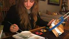 Maisie Matilda taught herself fore-edge painting and she's now creating works for major studios.