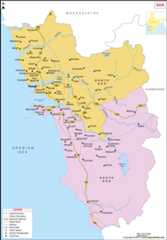 Map of Goa