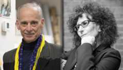 Photos of John Waters and Lynne Tillman
