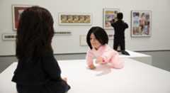 installation view of John Waters exhibition at Baltimore Museum of Art