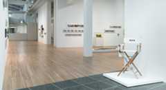 installation view of John Waters exhibition at the Wex