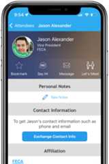 Whova Event App for Attendee Networking - Smart profiles, business card scanning and exchange, group chats and 1:1 messaging, video calling, attendee matchmaking, Speed Networking and Round Table sessions