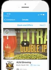 Whova Conference App for Sponsor and Exhibitor Highlight - Digital sponsor and exhibitor booths, sponsor banners and exhibitor profile pages, QR code scanning, giveaways and coupons, and contest gamification!