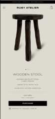 WooCommerce merchant Ruby Atelier’s website.