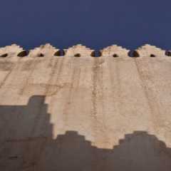 Shadows on a wall in yemen