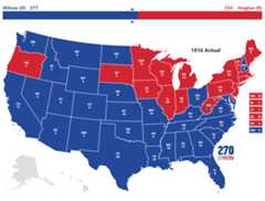 1916 Presidential Election Results