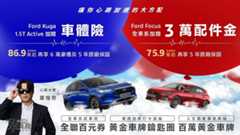 國產休旅大優惠！入主Ford Kuga 1.5T Active送車體險與原廠保固再享6萬豪禮 New Ford Ranger Wildtrak FRS Edition入主享最高12萬優惠