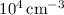 $10^{4}\,{\rm cm^{-3}}$