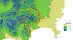 平均気温の分布図