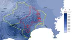 降水量の分布図