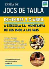 Tarda de jocs de taula a l'escola