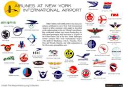 The airlines serving Idlewild Airport in 1957