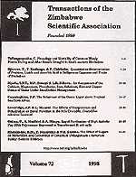Transactions of the Zimbabwe Scientific Association