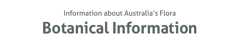 Botanical Information heading