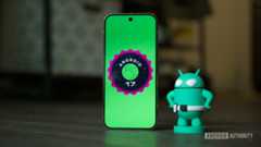 The Android 17 logo on a Pixel phone.