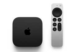 Image shows Apple TV 4k and Siri remote