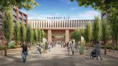 rendering of Bakersfield high speed rail station