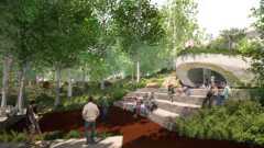 rendering of ozark discovery canopy showing amphitheater