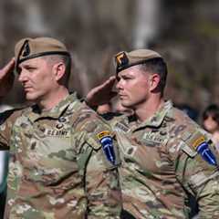 image of rangers with berets saluting