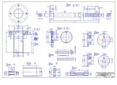<b>Mechanical Detail Drawing</b><span><br /> Designed by<b>Walter Arnold</b> • Created in<a  href='/2d-3d-drafting/2d-3d-cad-graphite.html'>Graphite Precision CAD Software</a></span>