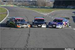 Three Generations of Audi A4 DTM Cars