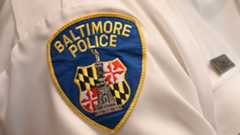 Baltimore Police patch. (Lloyd Fox/Staff)