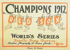 1912 World Series Program, Boston Red Sox Version