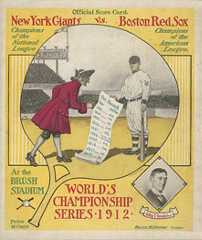 1912 World Series Program, New York Giants Version