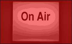 'on air' sign