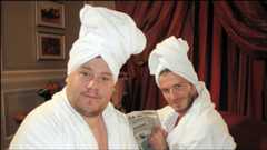 James Corden and David Beckham